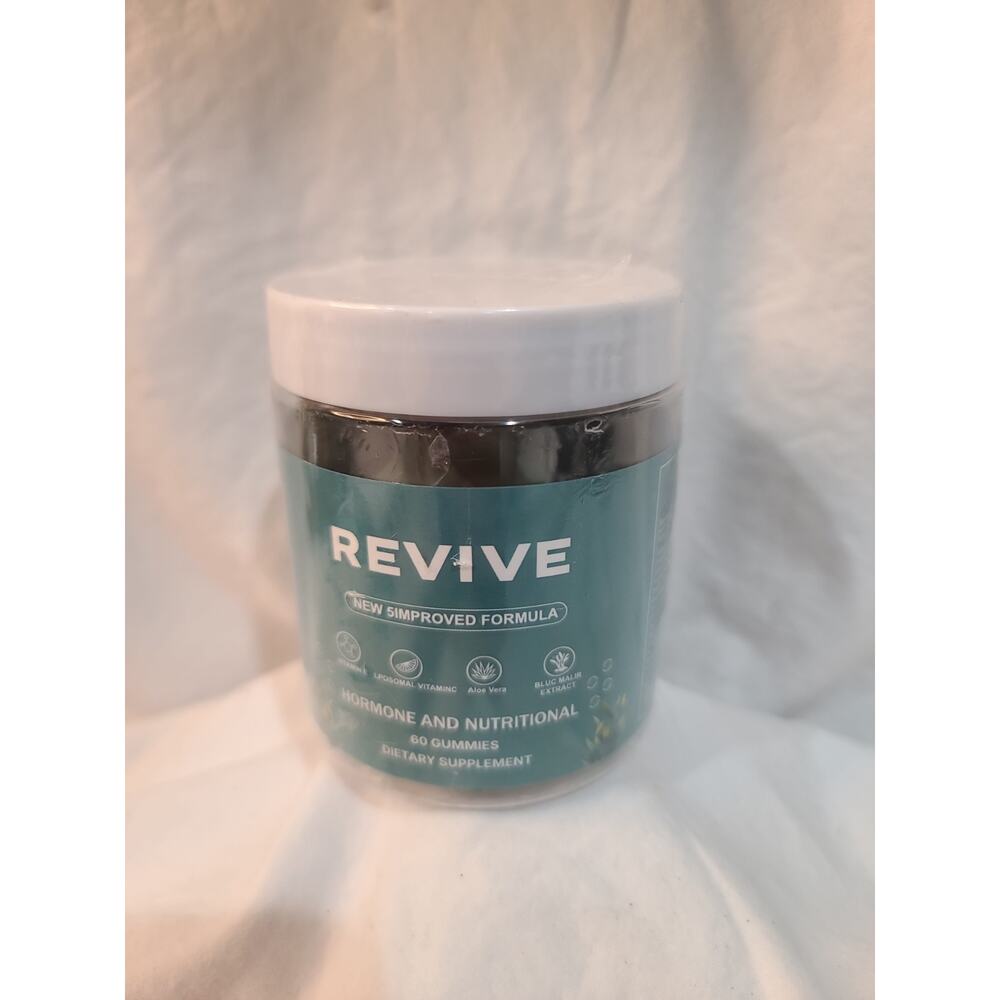 Revive Seaweed Vitamin D3 B6 Zinc Iron Hair Skin Nail Hormone 60 Gummies